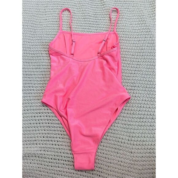 H&M womens one piece pink swimsuit size xs - Picture 4 of 5